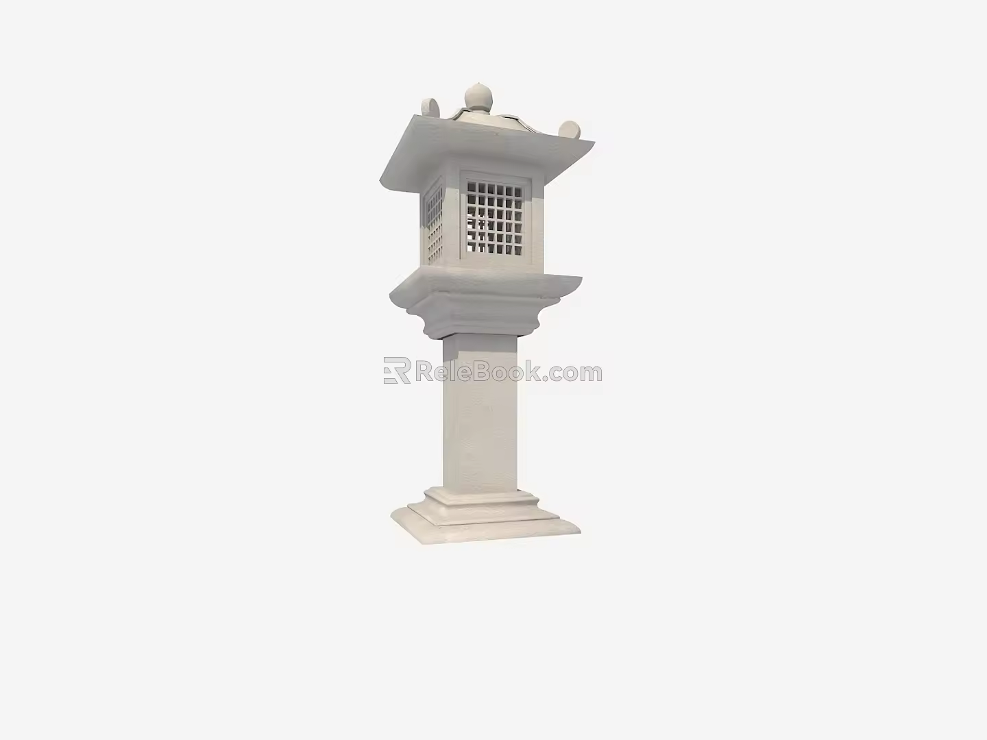 Ancient building lamps and lanterns 3d model