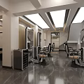 Modern Beauty Hair Salon Interior With Styling Chairs Wall Mirrors And Marble Flooring