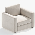 Single sofa single chair leisure chair 3d model