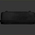Black Rectangular Storage Container With Secure Lid For Organizing Daily Supplies