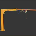 Yellow Functional Vehicle Featuring LIFT Crane Arm And Heavy Lifting Capacity