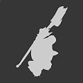 Egyptian Themed Man With Jackal Head Armored Suit Holding Spear Green Gems And Golden Accents
