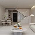 Modern Apartment Bedroom Space With Large Windows Sofa Office Desk And Gaming Chairs