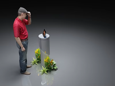 Modern styling touch table 3d model