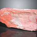 Red And Gray Wooden Stone With Natural Textured Surface For Decorative Use