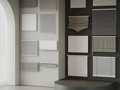 Modern Blinds Blind Cloth 3d model