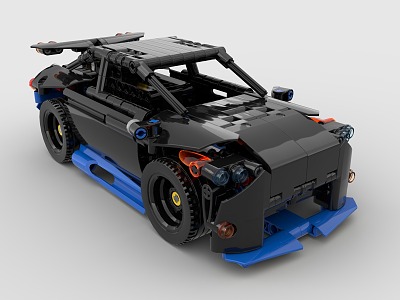 LEGO toy blocks sports car two-door sports car sedan 3d model