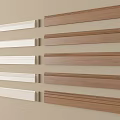 Wooden And White Decorative Lines In Various Styles For Wall Trim