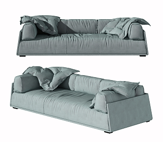 Modern double sofa 3d model