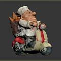 Character Cartoon Chef Baker Master West Point Anime Character Game Character Game Character 3d model