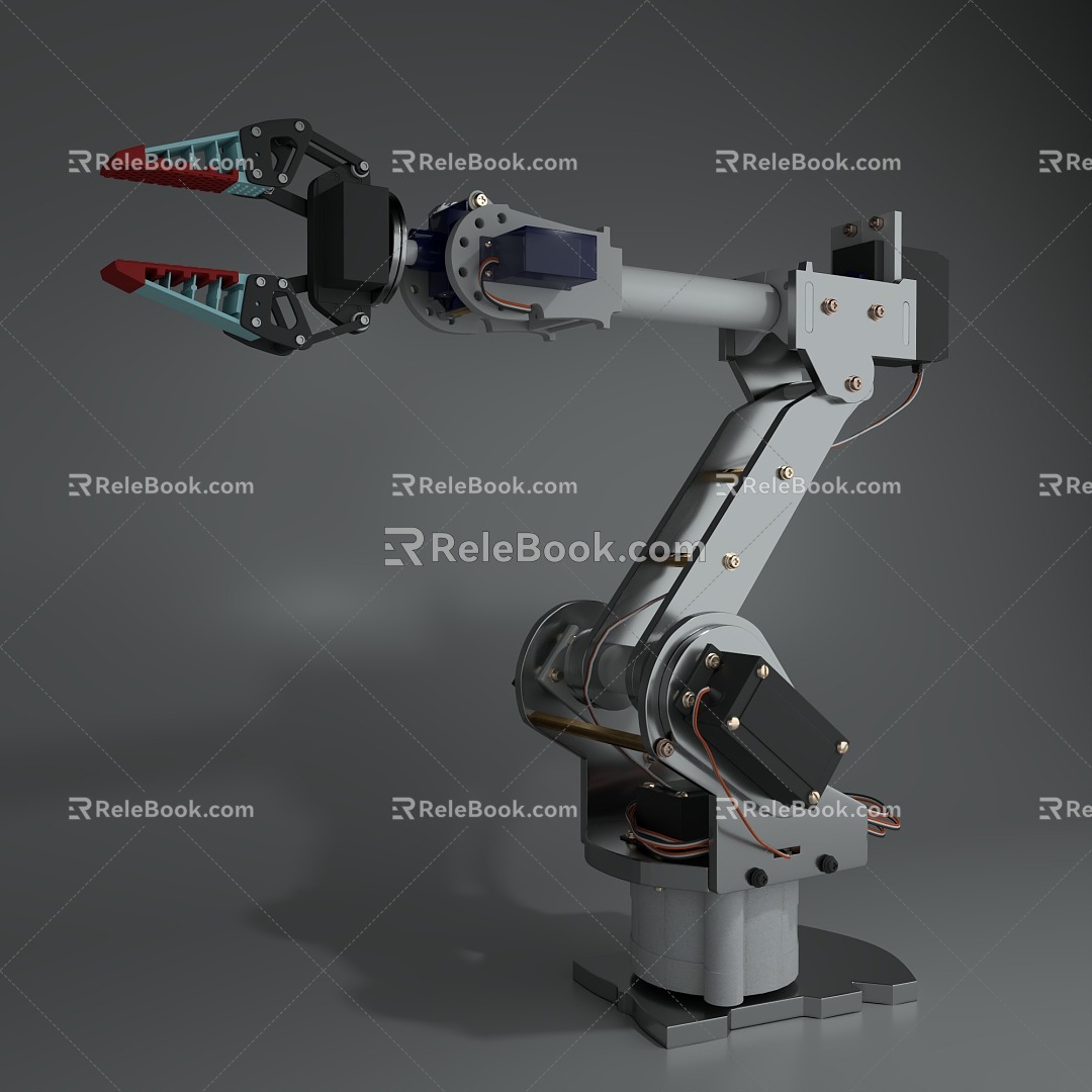 Mechanical arm binding 3d model