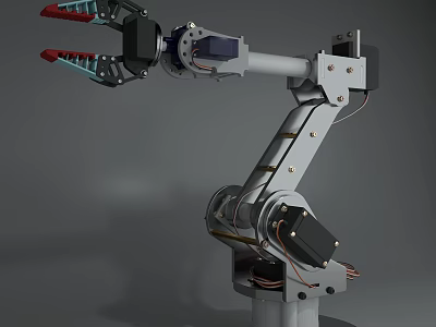 Mechanical arm binding 3d model