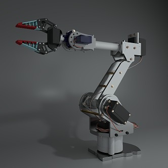 Mechanical arm binding 3d model