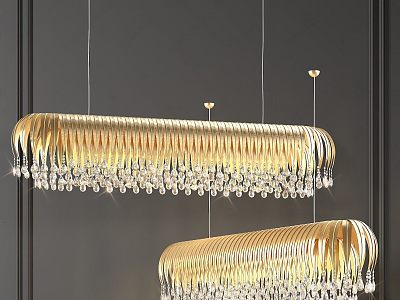 Modern Light Luxury Chandelier 3d model