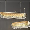 Modern Light Luxury Chandelier 3d model