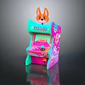 Modern game machine children game machine cartoon game machine large game machine 3d model