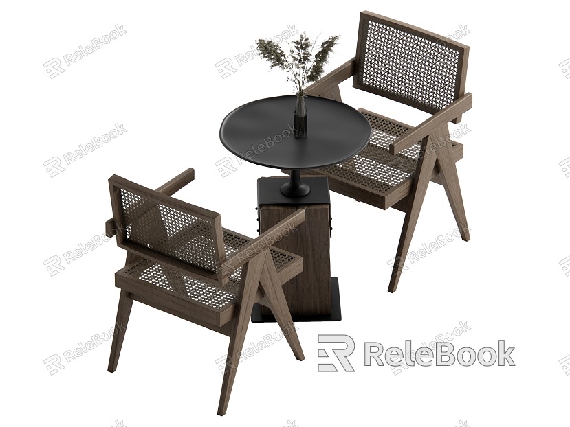 Middle-style leisure tables and chairs model