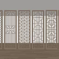 Silent wind screen partition 3d model