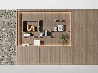 Modern Decorative Cabinet 3d model