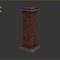 Modern Columns Stone Columns Stone Columns Old Stone Columns 3d model