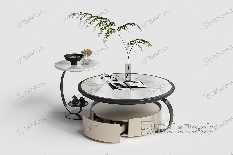 Modern Coffee Table Combination Marble Coffee Table model