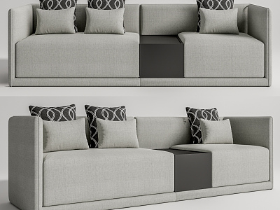 Modern double sofa model