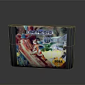 Colorful Artwork Genesis Game Cartridge With Magna Label 88 Electronic Gaming Device