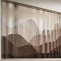 Chinese Grille Partition Hollow Partition Screen Partition Grille Background Wall 3d model