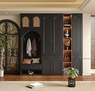 French Style Entrance Cabinet Shoe Cabinet Shoe Cabinet 3d model