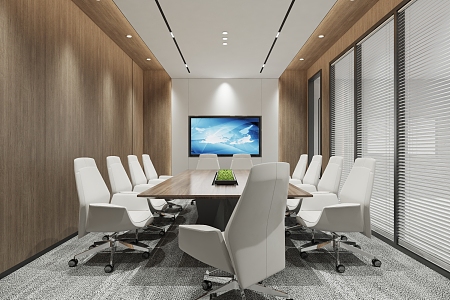 Modern Meeting Room Meeting Table and Chair 3d model