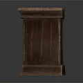 Dark Wooden Storage Cabinet With Multiple Shelves Functional Living Room Furniture