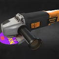 Angle grinder polishing machine hardware tool grinder cyberpunk angle grinder low face number low model simple model game film and television level super realistic 3d model
