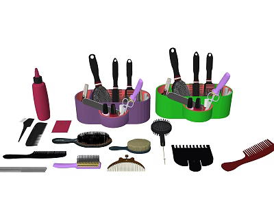 modern comb horn comb air comb 3d model modern comb horn comb air comb 3d model