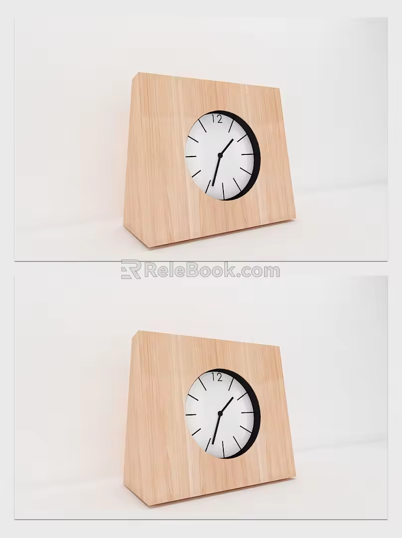 Modern Clock Simple Clock Alarm Clock Alarm 3d model