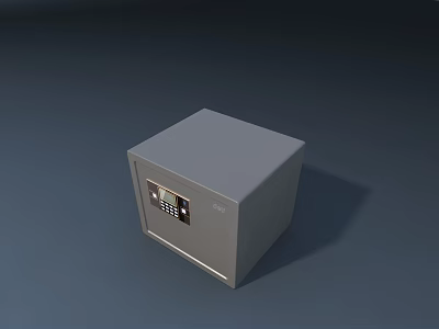 Commercial Safe With Digital Keypad For Secure Business Equipment Storage 3d model