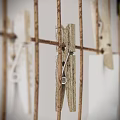 Rustic Birdcage Hanging Decor With Black White Photos Cards And Clothespins