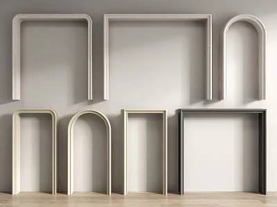 Variety of Door Arches in Different Shapes and Styles 3d model