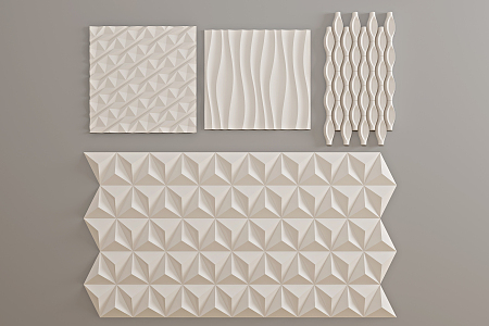 Modern wall background wall modeling decorative wall 3d model