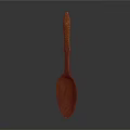 Handcrafted Wooden Spoon Set With Decorative Carved Handle For Kitchen Dining Use