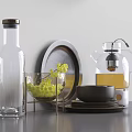 Modern Tableware Kitchen Tableware Combination 3d model