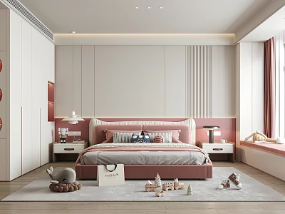 Girls Room Children's Room Children's Bed 3d model