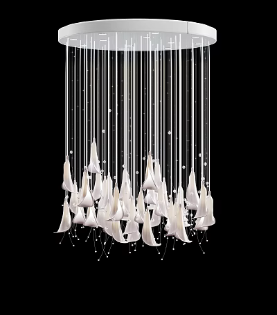 Modern chandelier 3d model