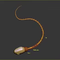 Modern sperm egg fertilization fertilized egg 3d model