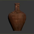 Artisan Handmade Terracotta Sculpture Carving Vase With Two Handles And Wave Patterns Design
