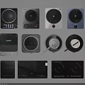 Kitchen Appliances Various Induction Cooktops With Sleek Designs And Control Panels