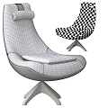 Modern Accent Chair with Curved Design Beige Brown Gray Black Fabric Upholstery Wooden Base