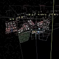 Modern Industrial Plant Facility With Metal Frames Pipes And Storage Tanks