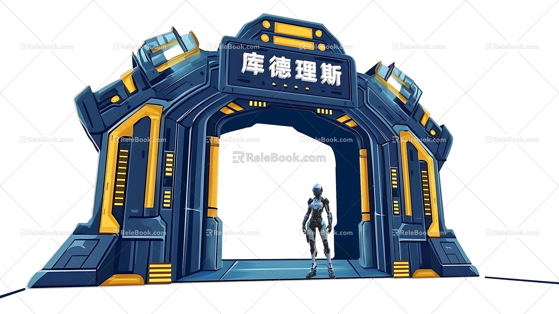 Modeling Door Material Technology Door Wooden Door Door Head Hotel Door Technology Sense Door Panel High-grade Door Wooden Door High-definition Neon Light Wooden Door 3d model