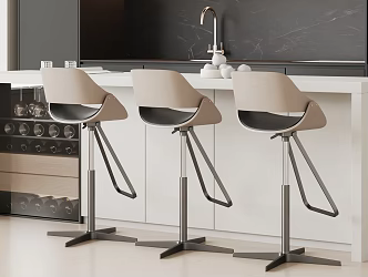 Modern Bar Chair Bar Counter Island Bar Chair Bar Stool 3d model