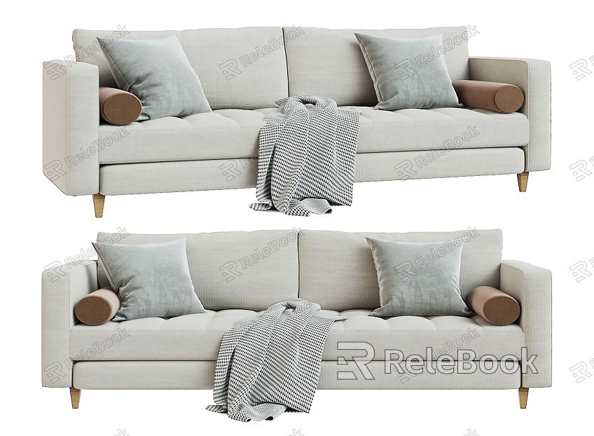 Modern double sofa model